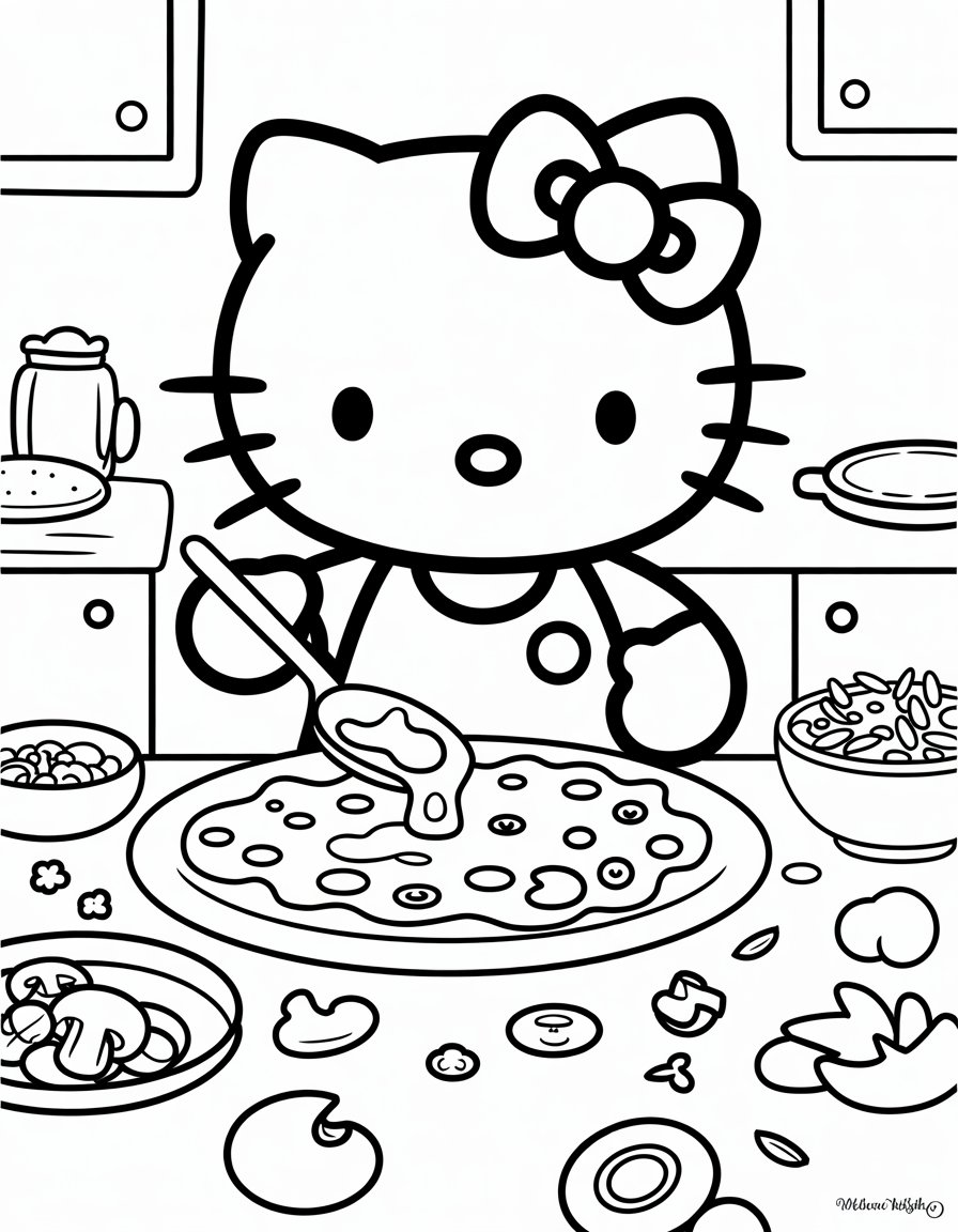 Pizza Hello Kitty